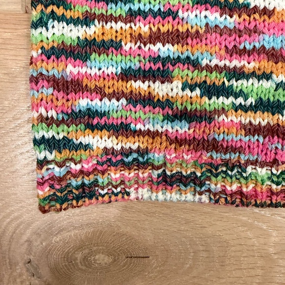 Multicolor knit midi dress  - resort dress and coverup - size medium like new - Picture 7 of 10